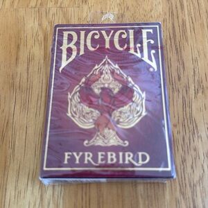 🎁NEW SEALED Bicycle Playing Cards Fyrebird Deck Gold and Red Foil Case
